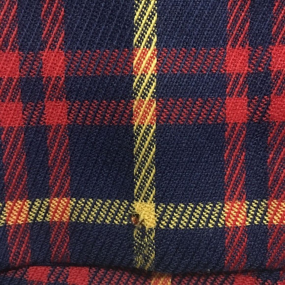 Vintage Pendleton Red Blue Plaid Pencil Skirt - Picture 6 of 7
